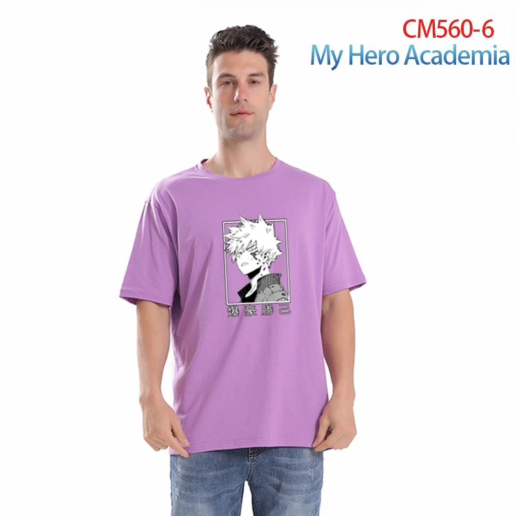 My Hero Academia Printed short-sleeved cotton T-shirt from S to 4XL  CM-560-6