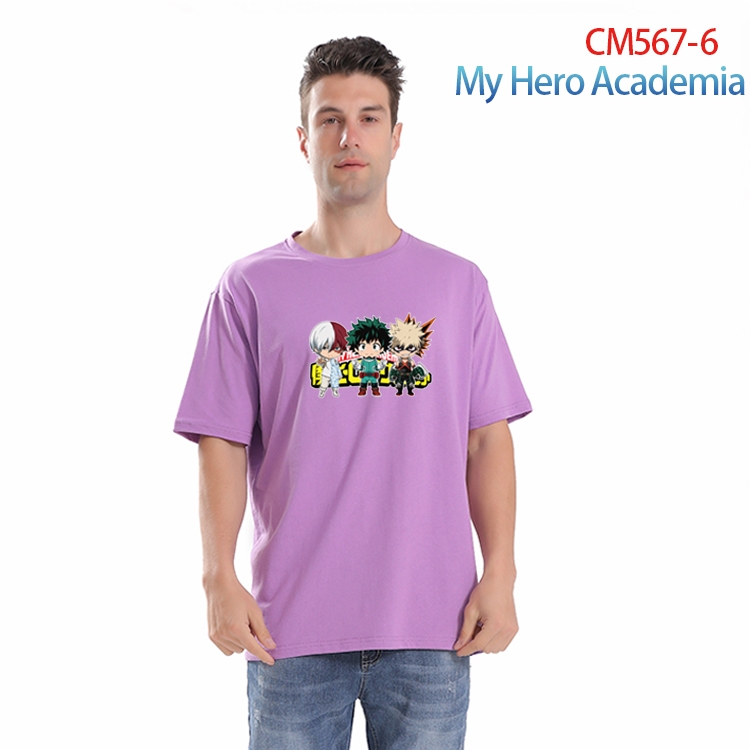 My Hero Academia Printed short-sleeved cotton T-shirt from S to 4XL  CM-567-6