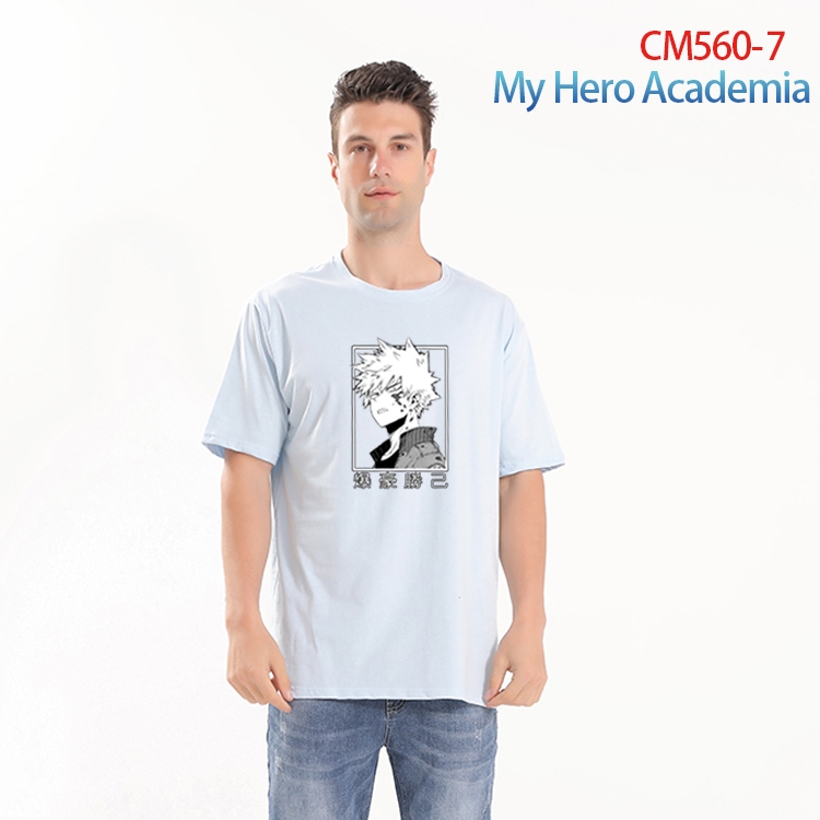 My Hero Academia Printed short-sleeved cotton T-shirt from S to 4XL CM-560-7
