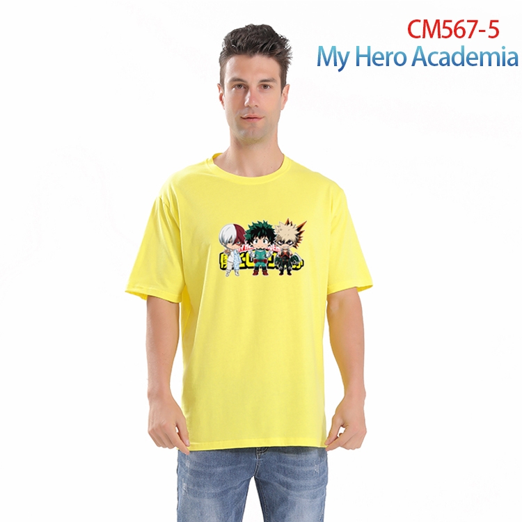 My Hero Academia Printed short-sleeved cotton T-shirt from S to 4XL CM-567-5