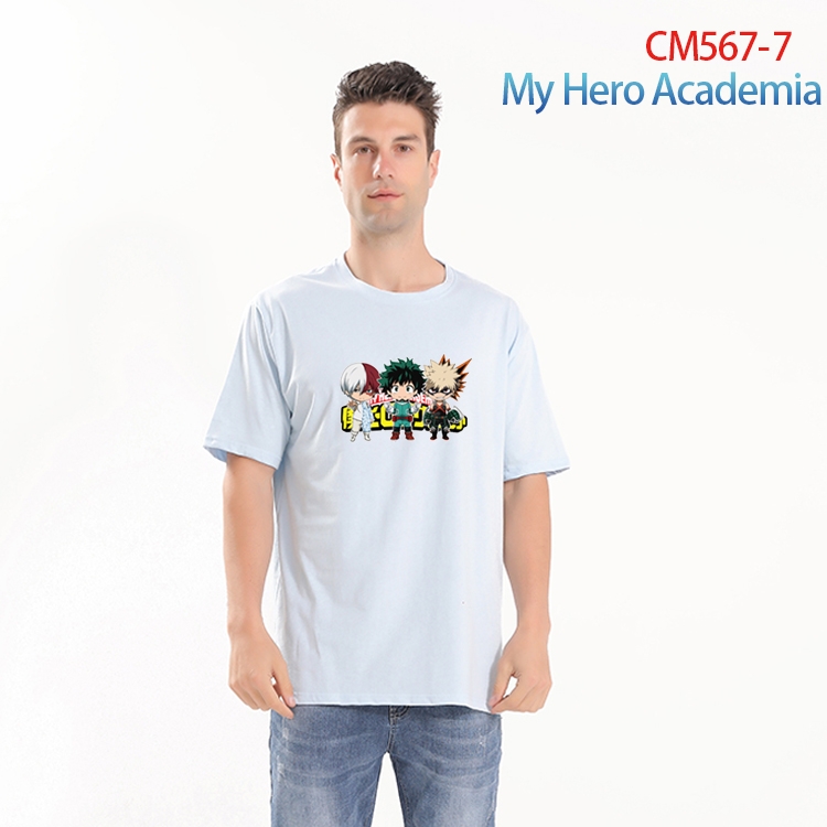 My Hero Academia Printed short-sleeved cotton T-shirt from S to 4XL  CM-567-7