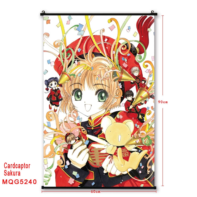 Card Captor Sakura Plastic pole cloth painting Wall Scroll 60X90CM preorder 3 days  MQG5240