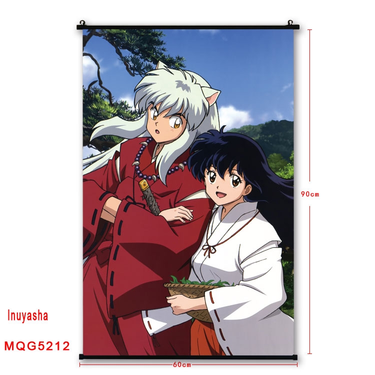 Inuyasha Plastic pole cloth painting Wall Scroll 60X90CM preorder 3 days  MQG5212