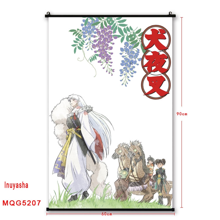 Inuyasha Plastic pole cloth painting Wall Scroll 60X90CM preorder 3 days   MQG5207