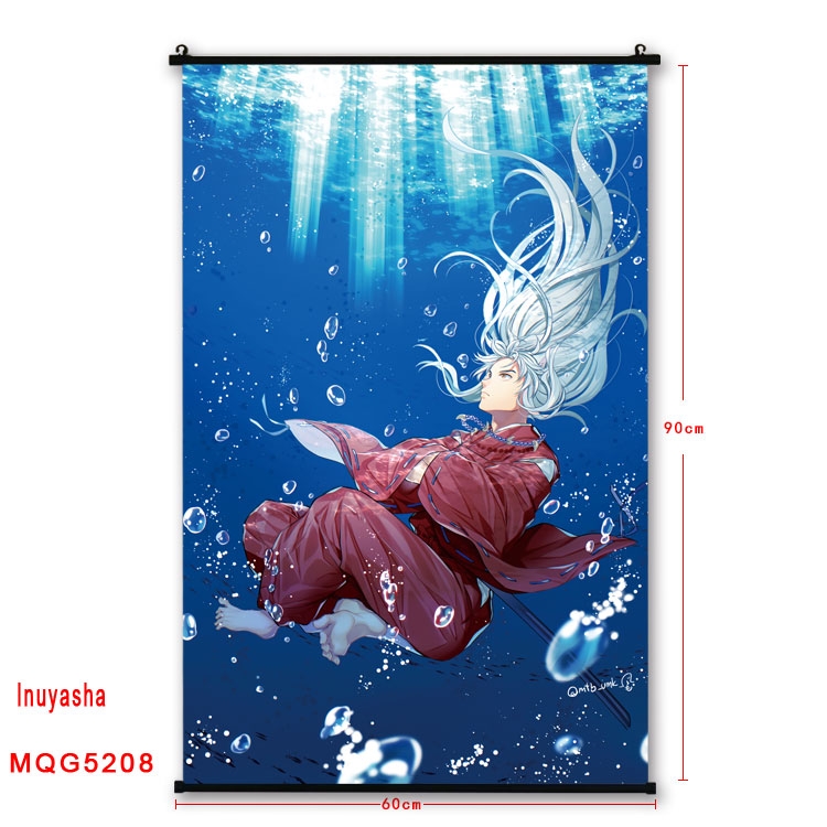 Inuyasha Plastic pole cloth painting Wall Scroll 60X90CM preorder 3 days  MQG5208