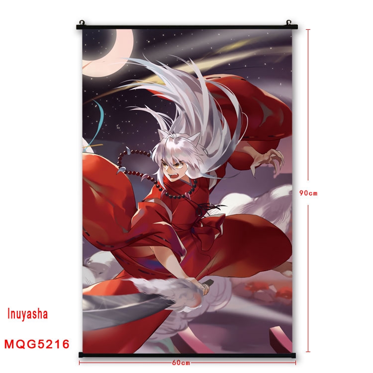 Inuyasha Plastic pole cloth painting Wall Scroll 60X90CM preorder 3 days MQG5216