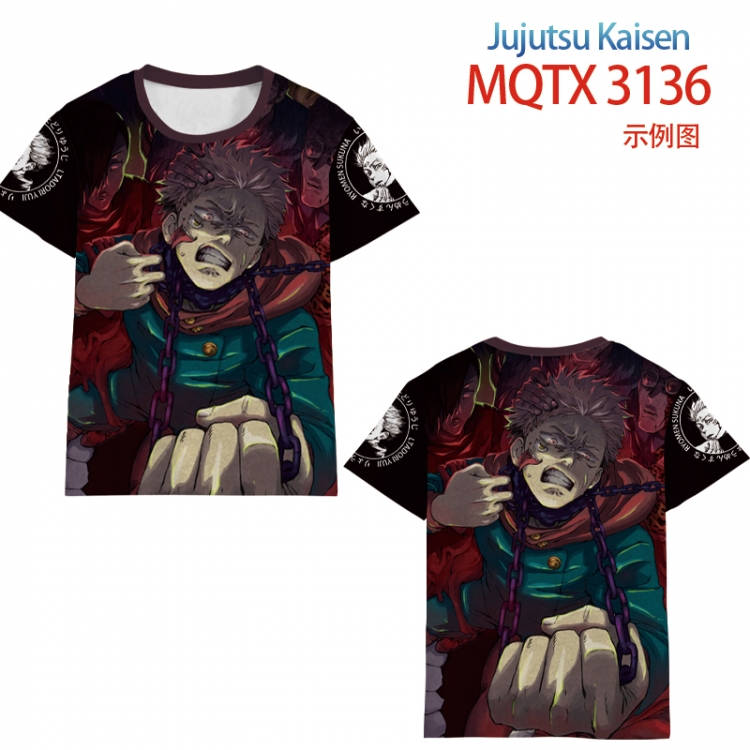 Jujutsu Kaisen full color printed short-sleeved T-shirt from 2XS to 5XL  MQTX3136