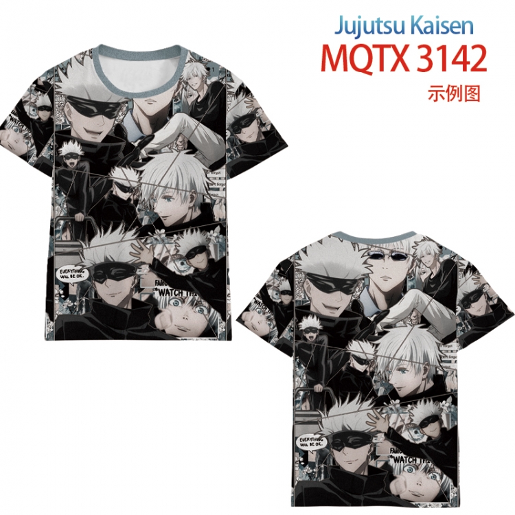 Jujutsu Kaisen full color printed short-sleeved T-shirt from 2XS to 5XL MQTX3142