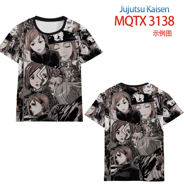 Jujutsu Kaisen full color printed short-sleeved T-shirt from 2XS to 5XL MQTX3138