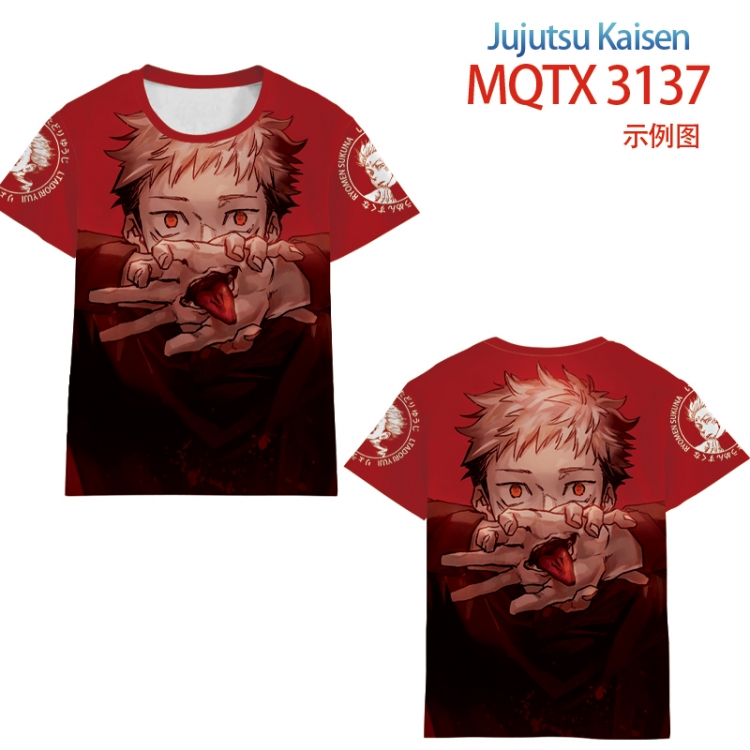 Jujutsu Kaisen full color printed short-sleeved T-shirt from 2XS to 5XL MQTX3137