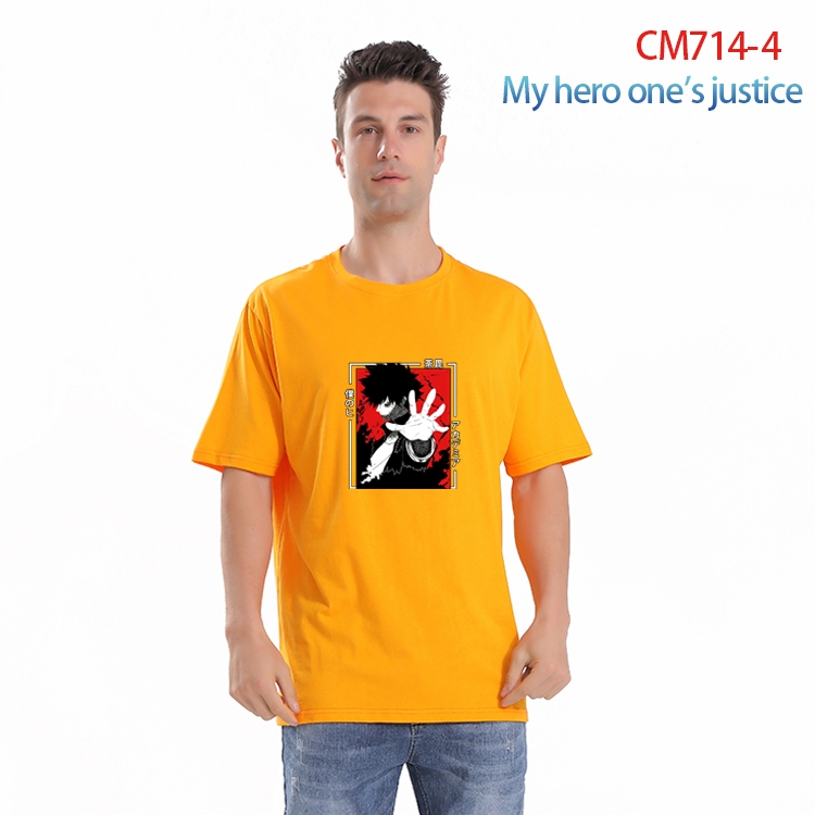 My Hero Academia Printed short-sleeved cotton T-shirt from S to 4XL  CM-714-4