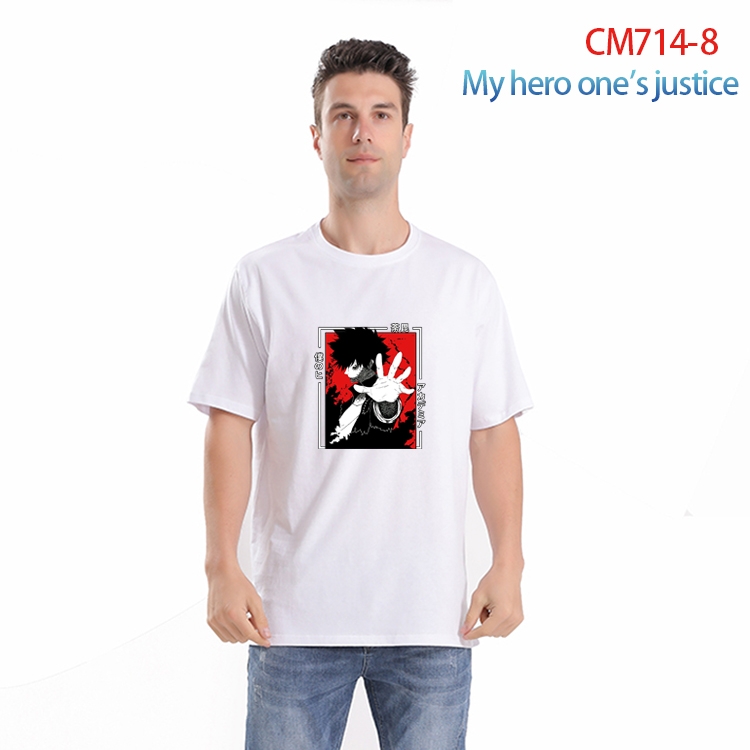 My Hero Academia Printed short-sleeved cotton T-shirt from S to 4XL  CM-714-8