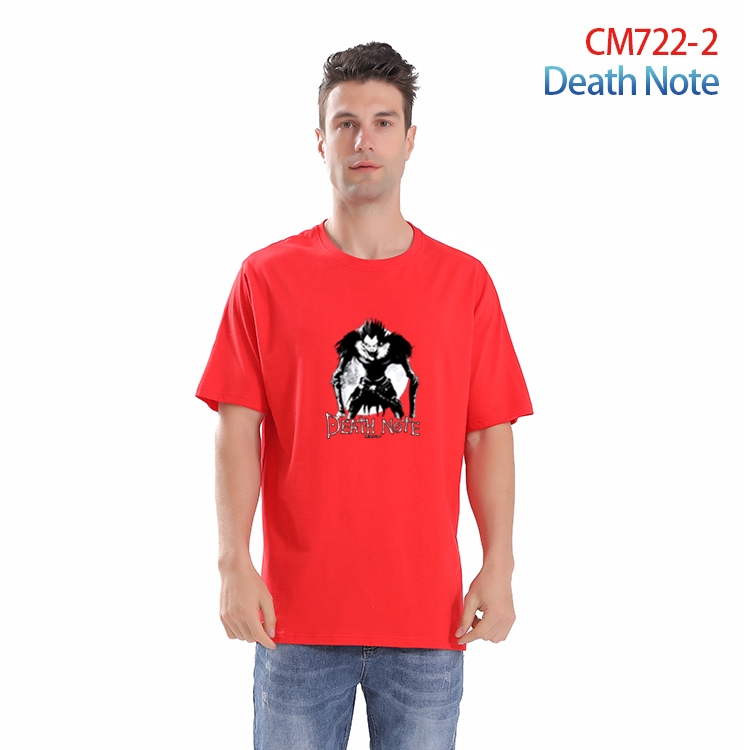 Death note Printed short-sleeved cotton T-shirt from S to 4XL  CM-722-2
