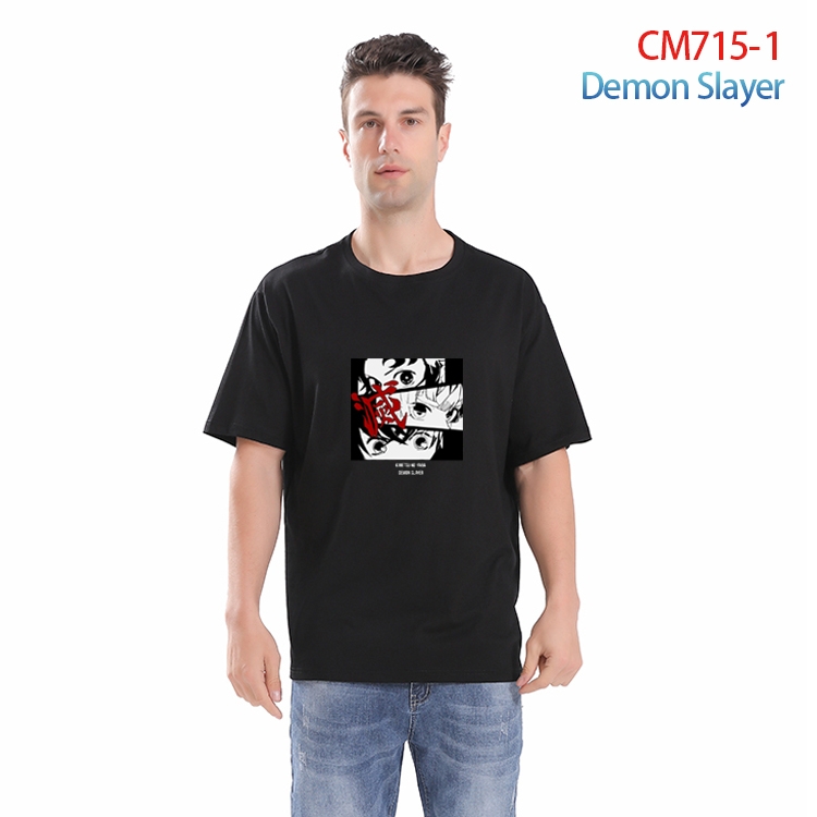 Demon Slayer Kimets Printed short-sleeved cotton T-shirt from S to 4XL  CM-715-1