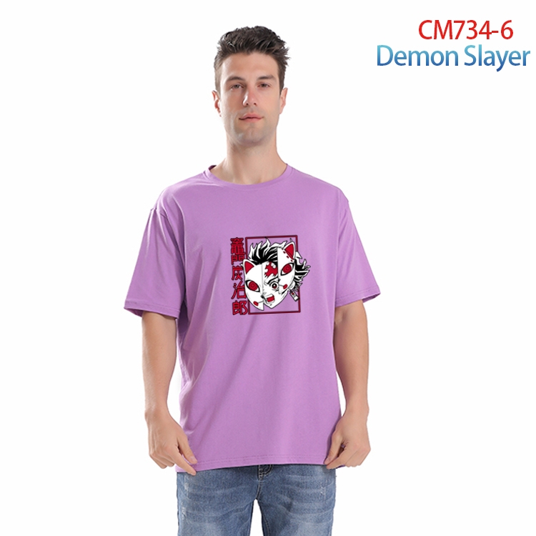 Demon Slayer Kimets Printed short-sleeved cotton T-shirt from S to 4XL  CM-734-6