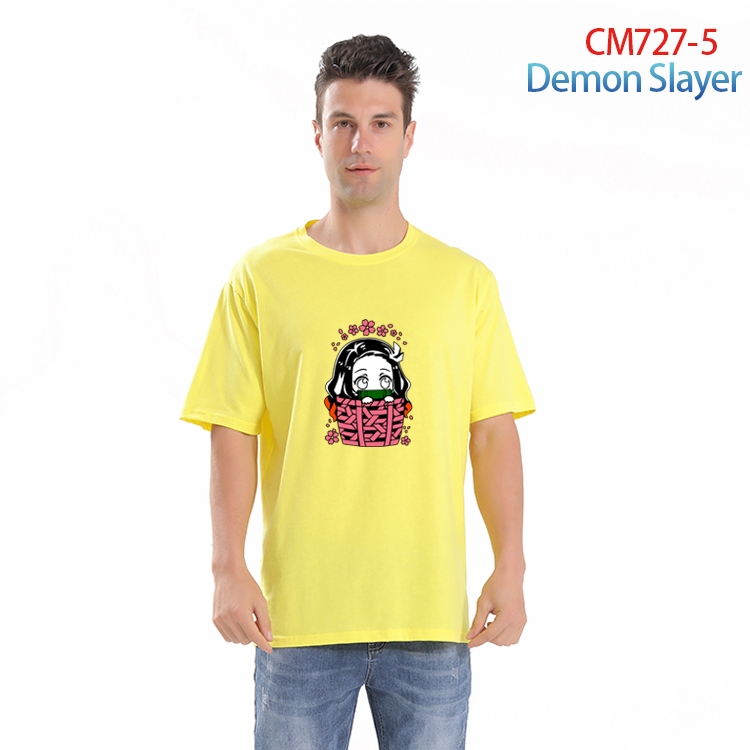 Demon Slayer Kimets Printed short-sleeved cotton T-shirt from S to 4XL  CM-727-5