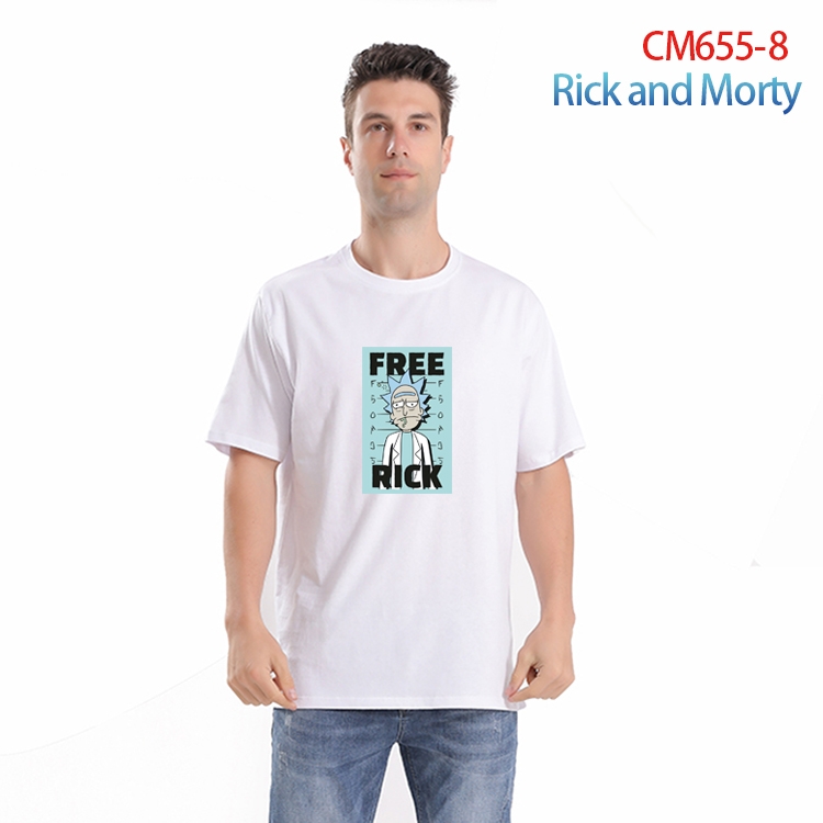 Rick and Morty Printed short-sleeved cotton T-shirt from S to 4XL  CM-655-8