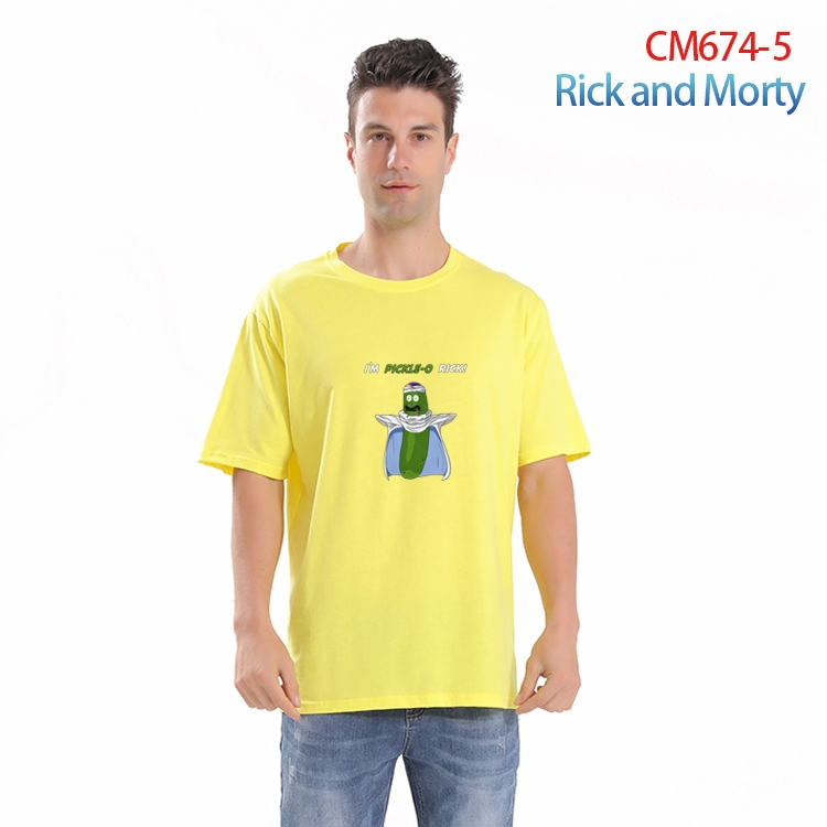 Rick and Morty Printed short-sleeved cotton T-shirt from S to 4XL  CM-674-5