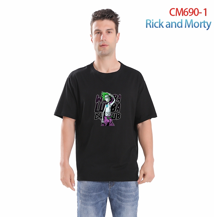 Rick and Morty Printed short-sleeved cotton T-shirt from S to 4XL  CM-690-1
