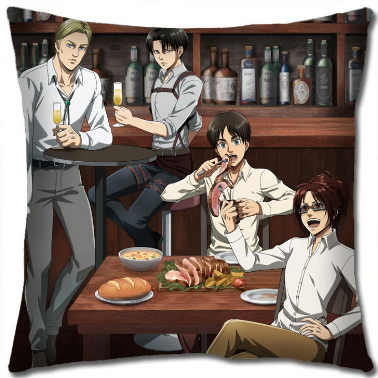 Shingeki no Kyojin Anime square full-color pillow cushion 45X45CM NO FILLING  J12-216