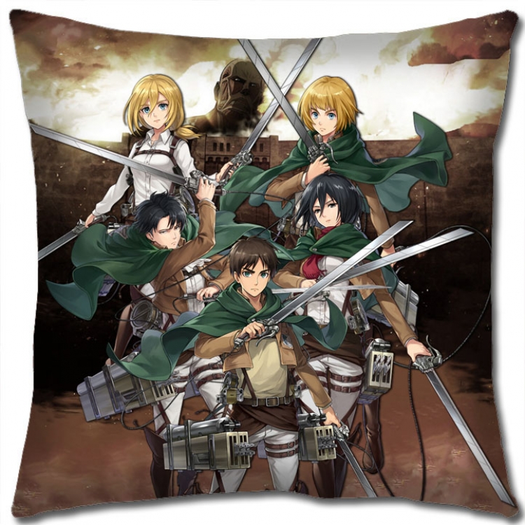 Shingeki no Kyojin Anime square full-color pillow cushion 45X45CM NO FILLING J12-221