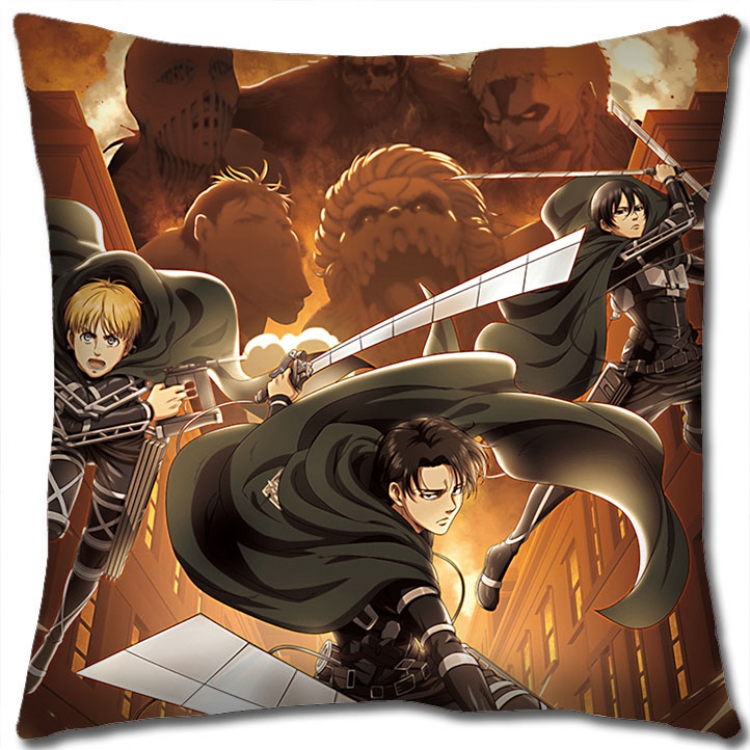 Shingeki no Kyojin Anime square full-color pillow cushion 45X45CM NO FILLING  J12-260