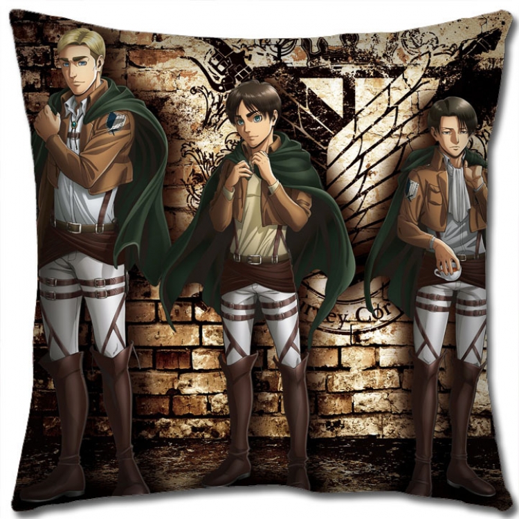 Shingeki no Kyojin Anime square full-color pillow cushion 45X45CM NO FILLING  J12-195