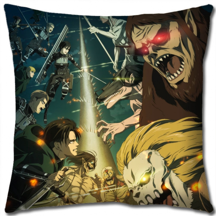 Shingeki no Kyojin Anime square full-color pillow cushion 45X45CM NO FILLING J12-243