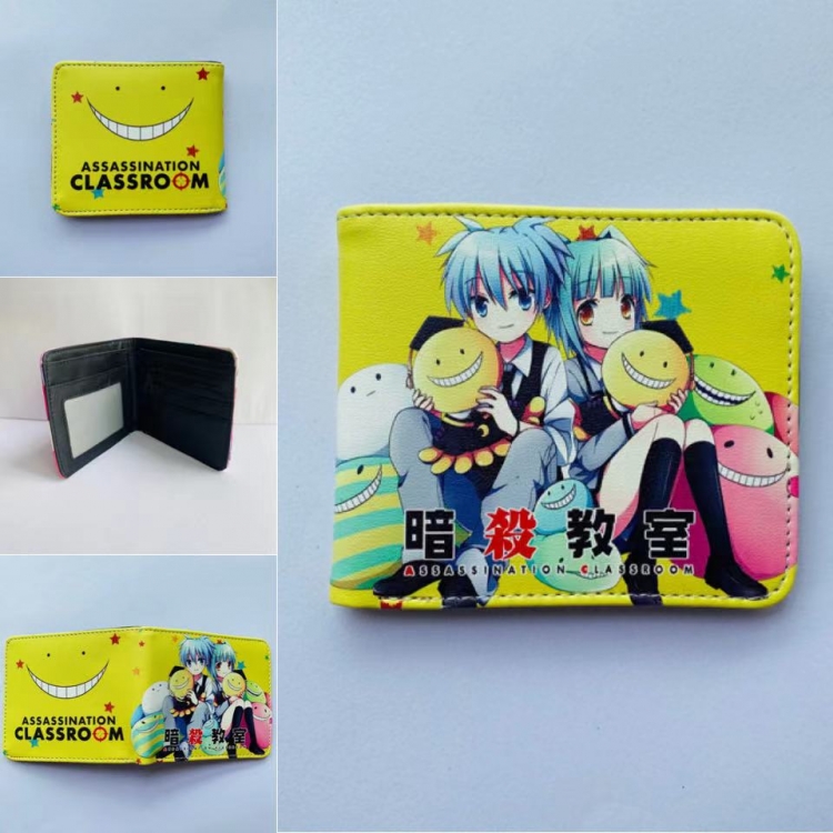 Ansatsu Kyoushitsu Assassination Classroom  Full color two fold short wallet purse 11X9.5CM 60G