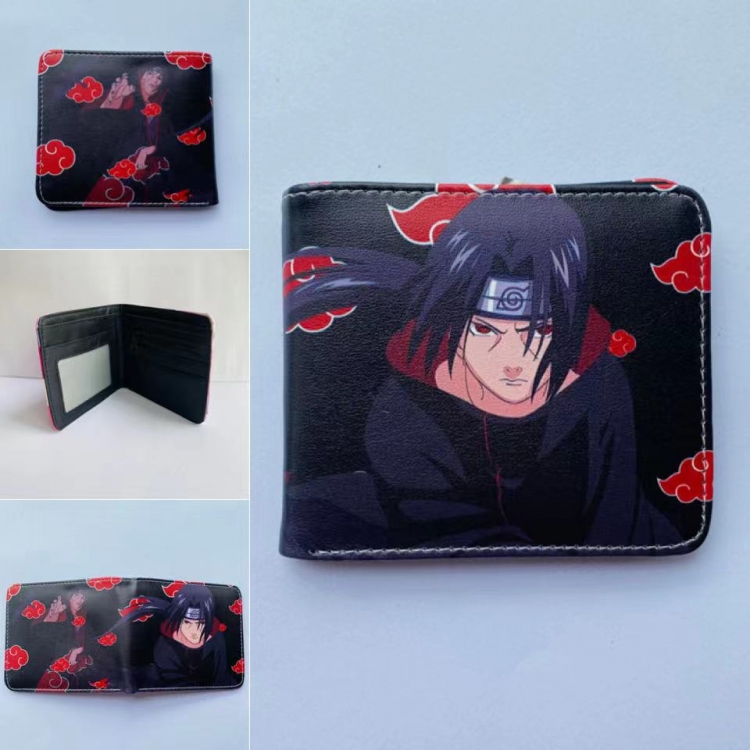 Naruto  Full color two fold short wallet purse 11X9.5CM 60G