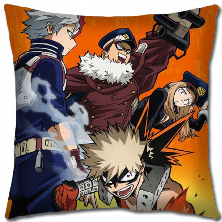 My Hero Academia Anime square full-color pillow cushion 45X45CM NO FILLING  w9-376