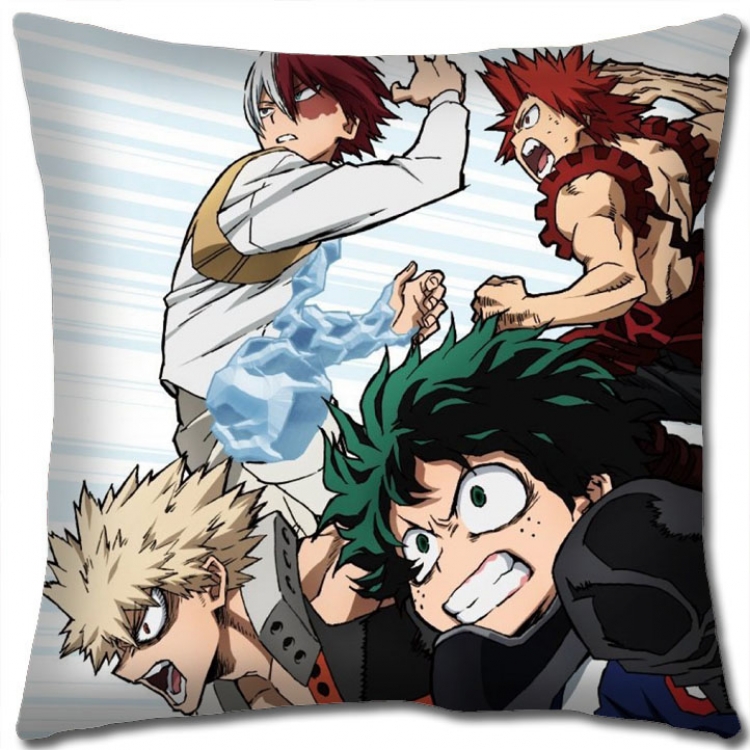 Hero Academia Anime square full-color pillow cushion 45X45CM NO FILLING  w9-420