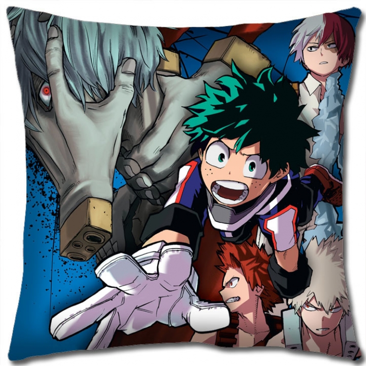 Hero Academia Anime square full-color pillow cushion 45X45CM NO FILLING   w9-389