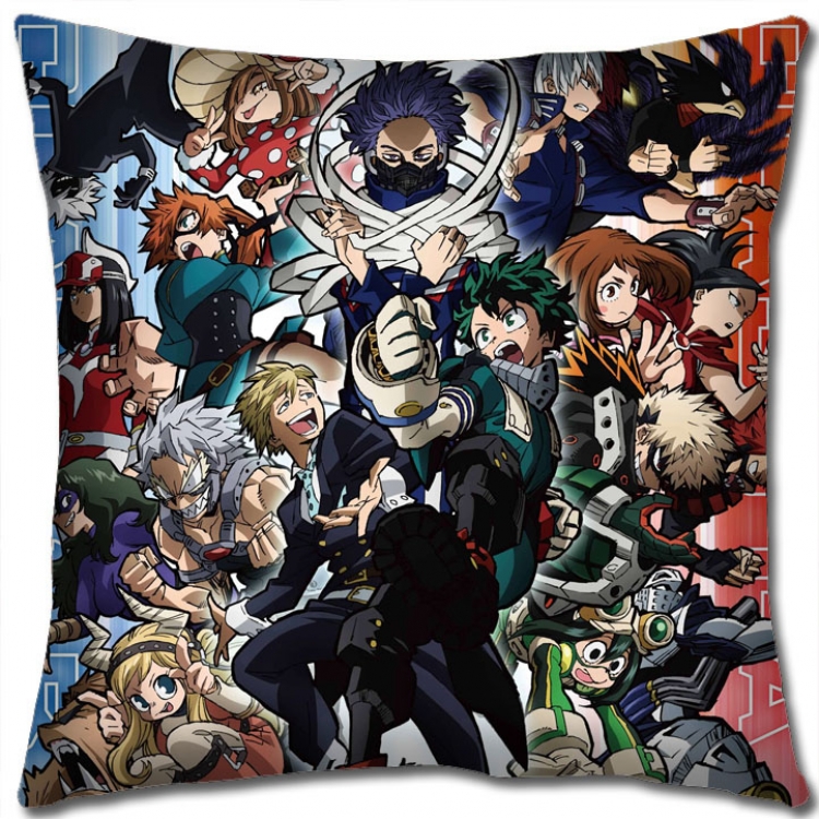 Hero Academia Anime square full-color pillow cushion 45X45CM NO FILLING  w9-422