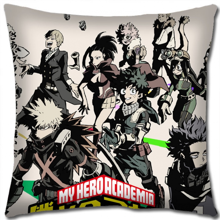 Hero Academia Anime square full-color pillow cushion 45X45CM NO FILLING  w9-406