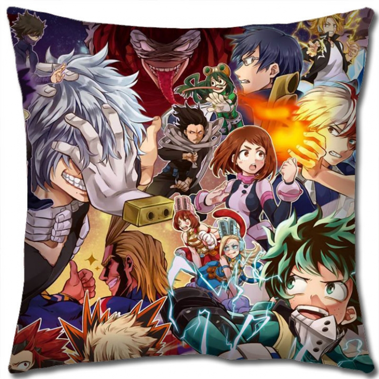 Hero Academia Anime square full-color pillow cushion 45X45CM NO FILLING  w9-354