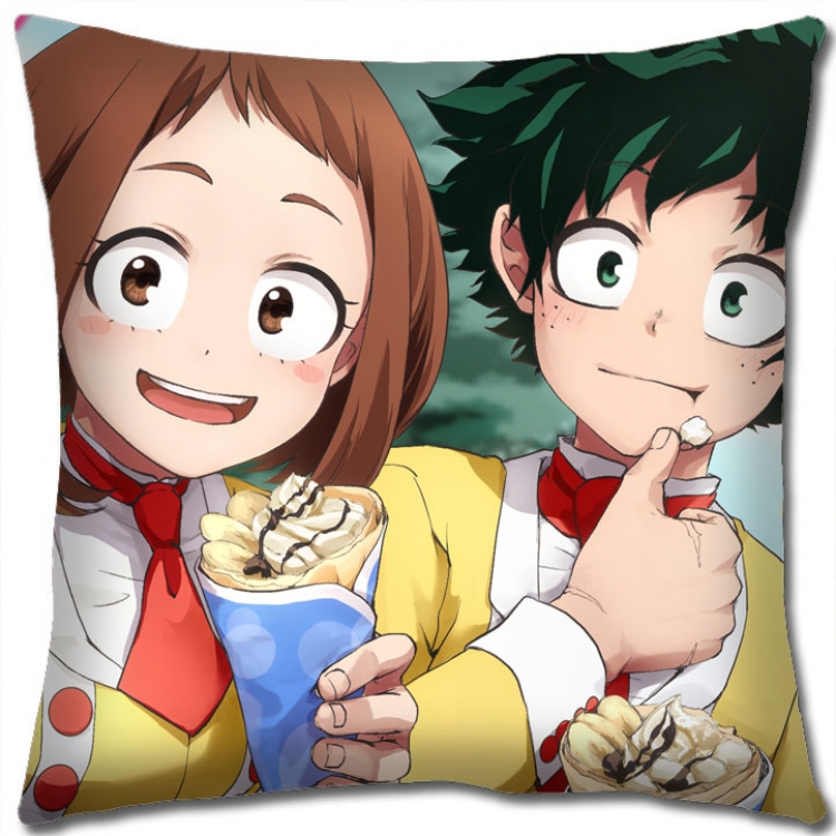 Hero Academia Anime square full-color pillow cushion 45X45CM NO FILLING  w9-403