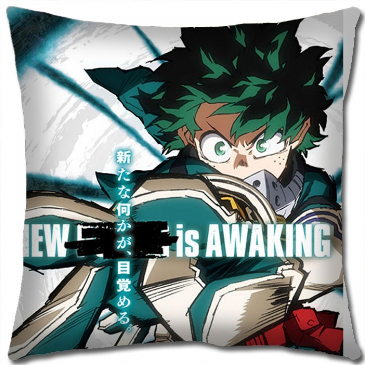 Hero Academia Anime square full-color pillow cushion 45X45CM NO FILLING w9-419