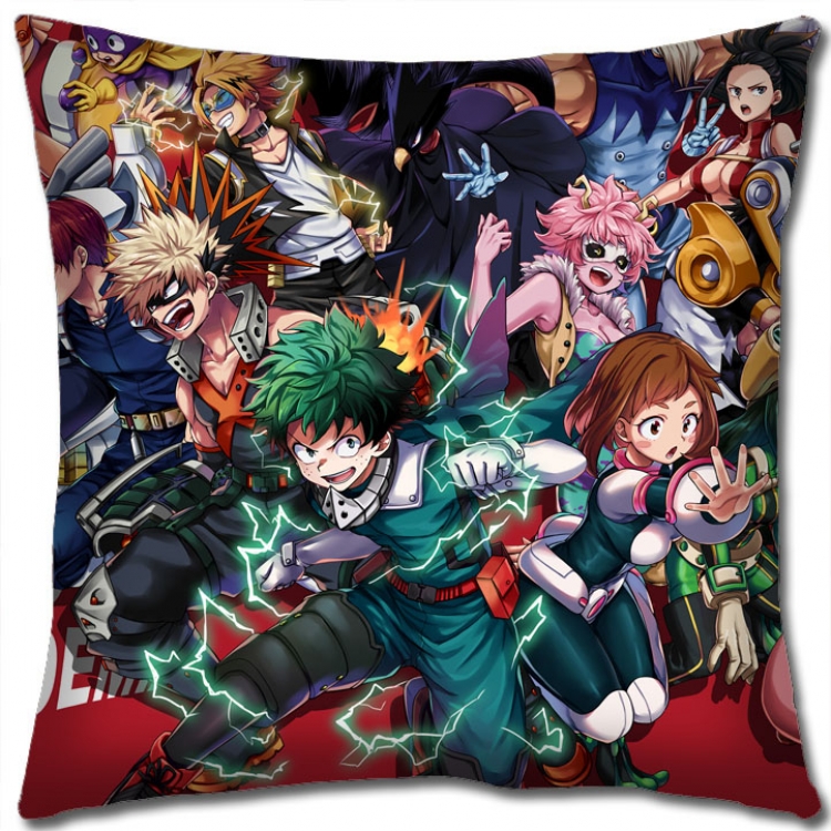 Hero Academia Anime square full-color pillow cushion 45X45CM NO FILLING w9-402