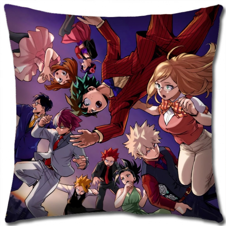 Hero Academia Anime square full-color pillow cushion 45X45CM NO FILLING  w9-380