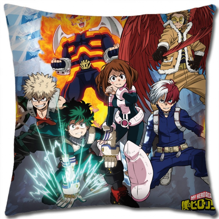 Hero Academia Anime square full-color pillow cushion 45X45CM NO FILLING w9-405