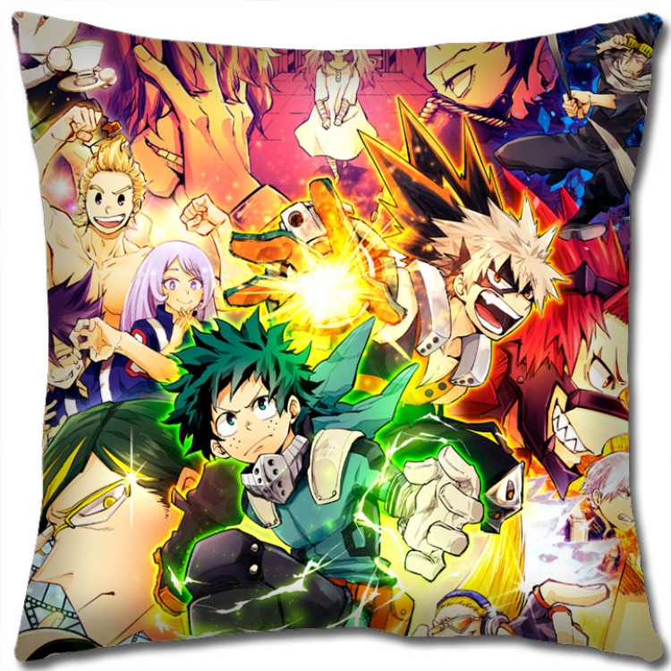 Hero Academia Anime square full-color pillow cushion 45X45CM NO FILLING w9-393