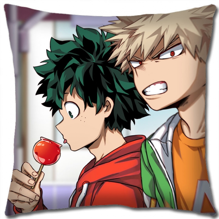 Hero Academia Anime square full-color pillow cushion 45X45CM NO FILLING  w9-408