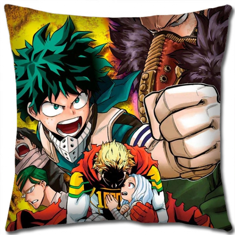 Hero Academia Anime square full-color pillow cushion 45X45CM NO FILLING  w9-340