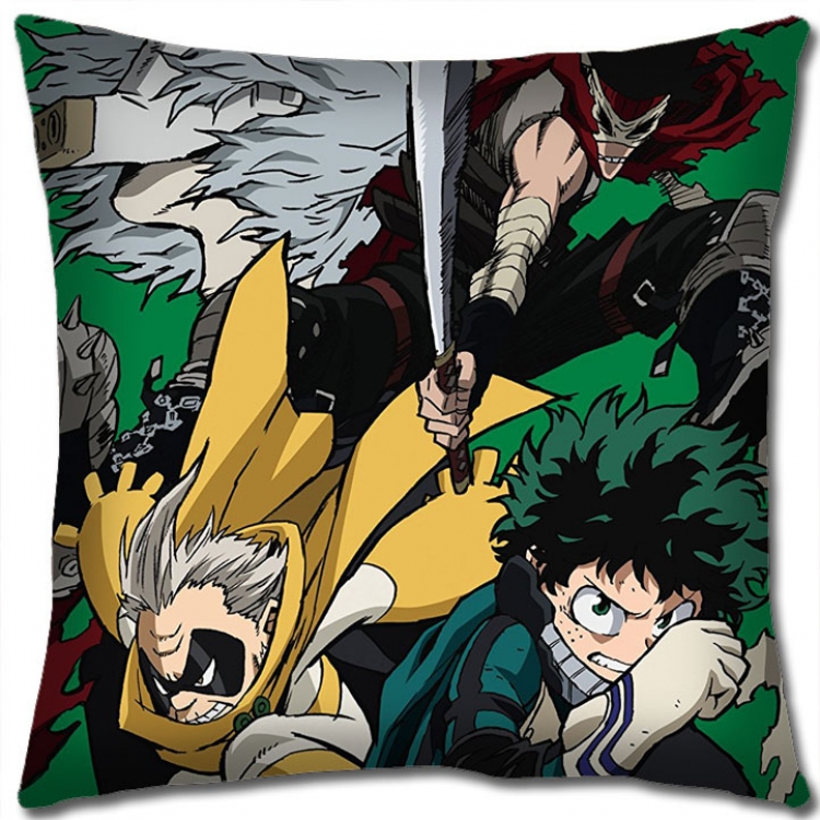 Hero Academia Anime square full-color pillow cushion 45X45CM NO FILLING  w9-382