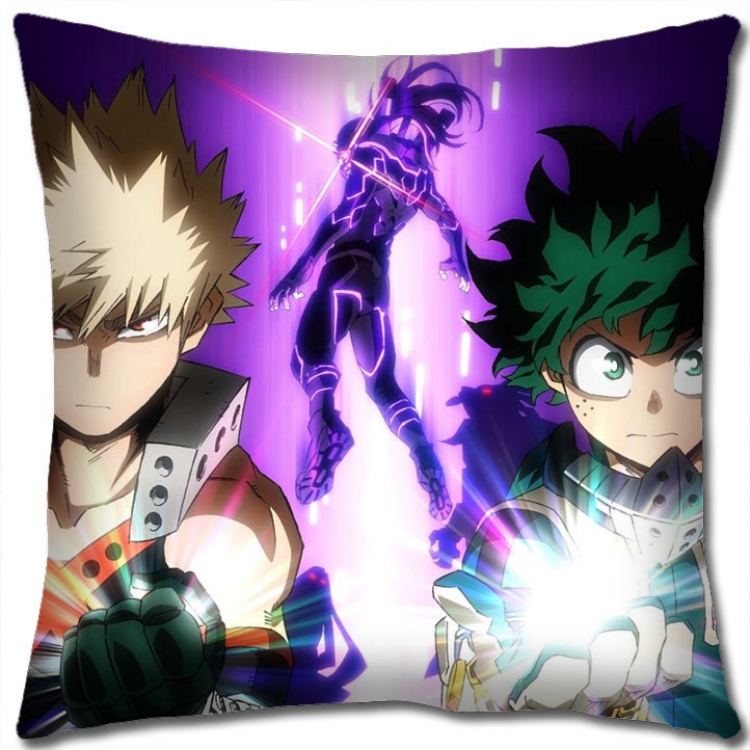 Hero Academia Anime square full-color pillow cushion 45X45CM NO FILLING  w9-362