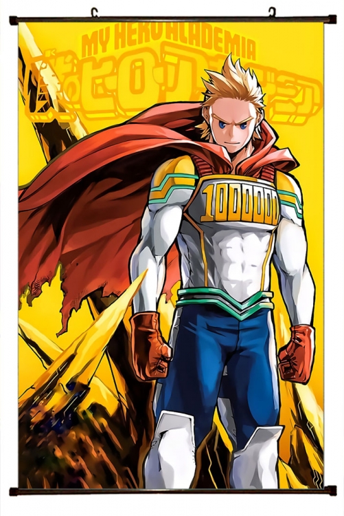 My Hero Academia Anime Plastic rod Cloth painting Wall Scroll 60X90CM  w9-390