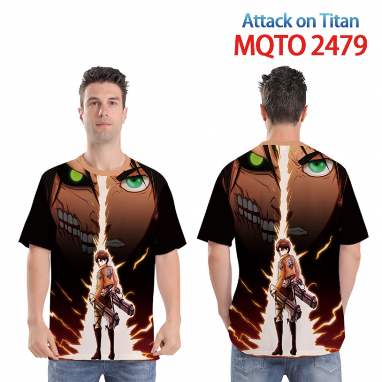 Shingeki no Kyojin Full color printed short sleeve T-shirt 2XS-4XL  9 sizes MQTO 2479