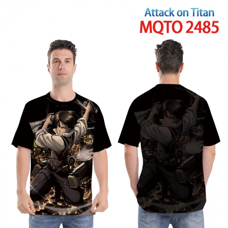 Shingeki no Kyojin Full color printed short sleeve T-shirt 2XS-4XL  9 sizes 