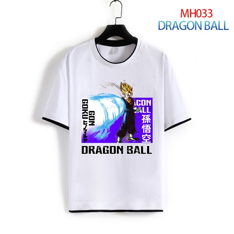 DRAGON BALL Pure cotton  Loose short sleeve round neck T-shirt  from S to 4XL MH-033-(2)